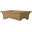 Rectangular unglazed bonsai pot by Yohen - 410 x 312 x 120 mm