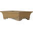 Rectangular unglazed bonsai pot by Yohen - 410 x 312 x 120 mm