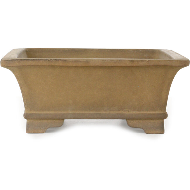Pot à bonsaï rectangulaire non émaillé de Yohen - 410 x 312 x 120 mm