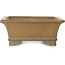 Rectangular unglazed bonsai pot by Yohen - 410 x 312 x 120 mm