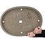 Oval unglazed bonsai pot by Houmei (Kataoka Yoshiaki) - 560 x 393 x 63 mm