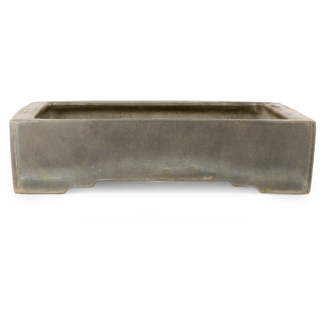 Maceta rectangular sin esmaltar para bonsái de Seizan (Sr. Kataoka Makoto) - 607 x 425 x 100 mm