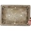 Maceta rectangular sin esmaltar para bonsái de Seizan (Sr. Kataoka Makoto) - 607 x 425 x 100 mm