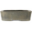 Mokko unglazed bonsai pot by Aiba Koyou - 380 x 300 x 80 mm
