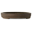 Oval unglazed bonsai pot by Yamaaki - 480 x 355 x 55 mm