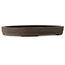 Oval unglazed bonsai pot by Yamaaki - 480 x 355 x 55 mm