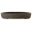 Oval unglazed bonsai pot by Yamaaki - 480 x 355 x 55 mm