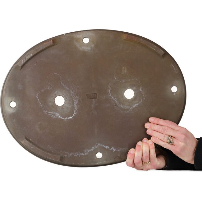 Pot à bonsaï ovale non émaillé de Yamaaki - 480 x 355 x 55 mm