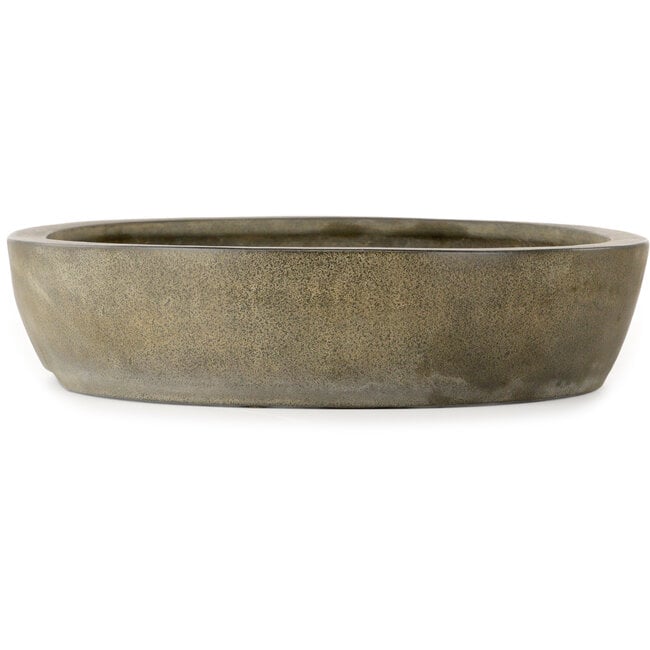 Ovale, ongeglazuurde bonsaipot van Yamaaki - 498 x 407 x 90 mm