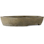 Pot à bonsaï ovale non émaillé de Yamaaki - 498 x 407 x 90 mm