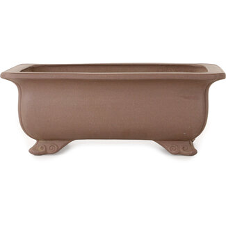 Keizan Pot à bonsaï rectangulaire non émaillé de 285 mm, de la marque Keizan, Tokoname, Japon