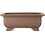 Rectangular unglazed bonsai pot by Keizan - 285 x 220 x 100 mm