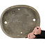 Pot à bonsaï ovale non émaillé de Yamaaki - 498 x 407 x 90 mm