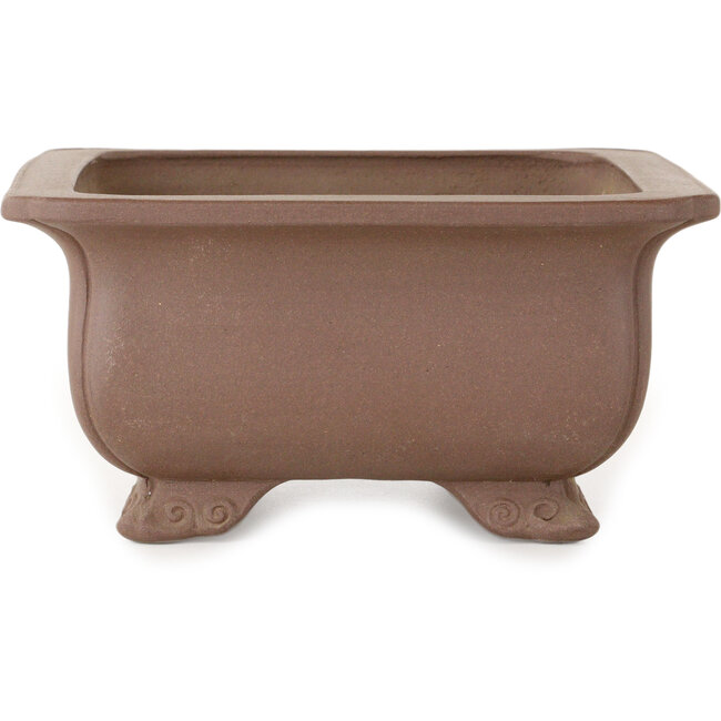 Pot à bonsaï rectangulaire non émaillé de Keizan - 285 x 220 x 100 mm