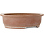 Oval unglazed bonsai pot by Suishoen Hekisui - 402 x 347 x 115 mm