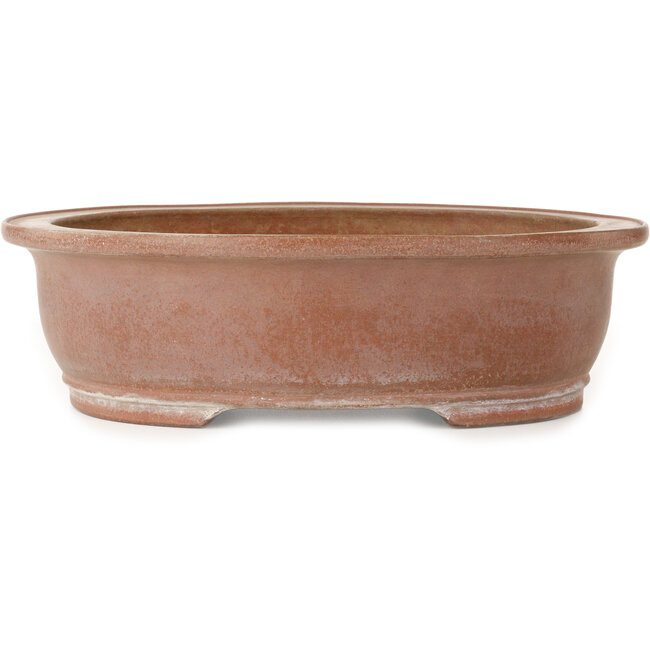 Vaso bonsai ovale non smaltato di Suishoen Hekisui - 402 x 347 x 115 mm