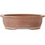 Maceta ovalada sin esmaltar para bonsái de Suishoen Hekisui - 402 x 347 x 115 mm