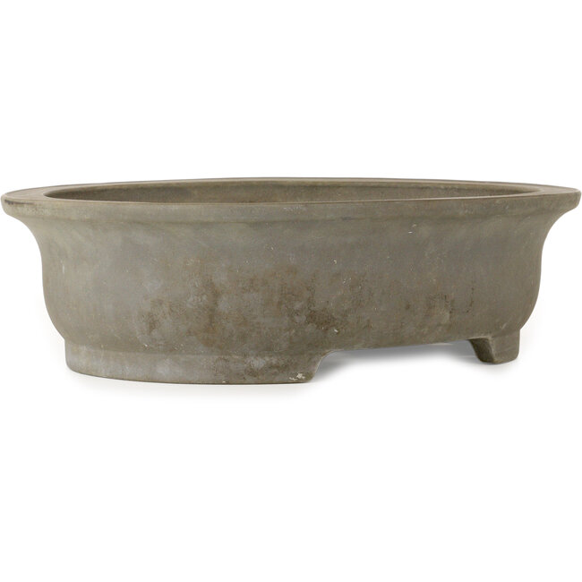 Vaso bonsai ovale non smaltato di Kisen Ikkoudou - 423 x 335 x 110 mm