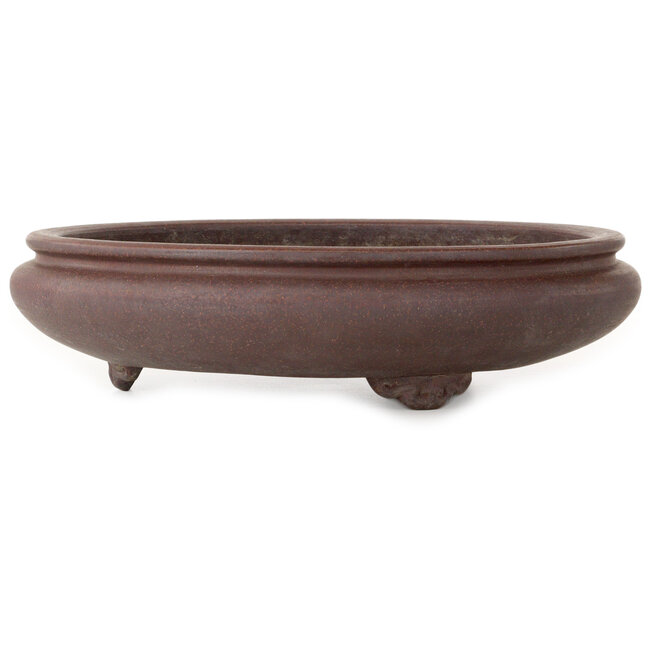 Runder, unglasierter Bonsai-Topf von Tazan – 358 x 358 x 87 mm