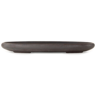 Keizan 472 mm oval unglazed bonsai pot by Keizan, Tokoname, Japan