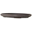 Pot à bonsaï ovale non émaillé de Keizan - 472 x 322 x 45 mm