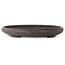 Ovaler, unglasierter Bonsai-Topf von Keizan – 472 x 322 x 45 mm
