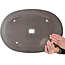 Maceta ovalada sin esmaltar para bonsái de Keizan - 472 x 322 x 45 mm