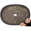 Oval unglazed bonsai pot by Keizan - 568 x 397 x 50 mm