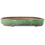 Oval green bonsai pot by Shuhou - 460 x 320 x 40 mm