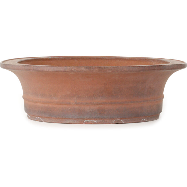 Pot à bonsaï ovale non émaillé de Seibun - 475 x 390 x 113 mm