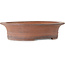 Oval unglazed bonsai pot by Seibun - 475 x 390 x 113 mm