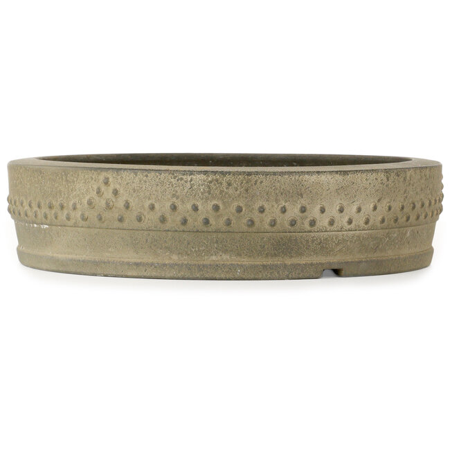 Vaso bonsai rotondo non smaltato di Aiba Koyou - 348 x 348 x 80 mm