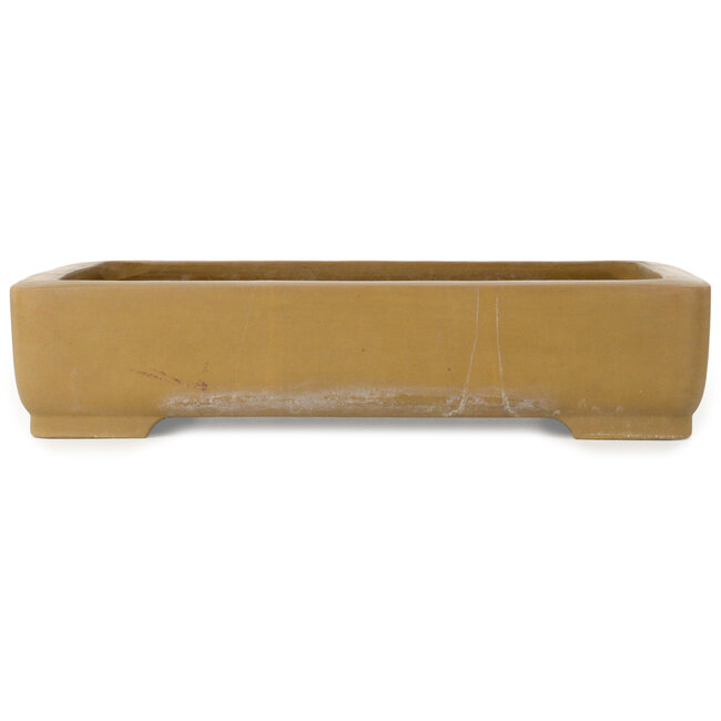 Rectangular unglazed bonsai pot by Maruhei - 430 x 312 x 92 mm