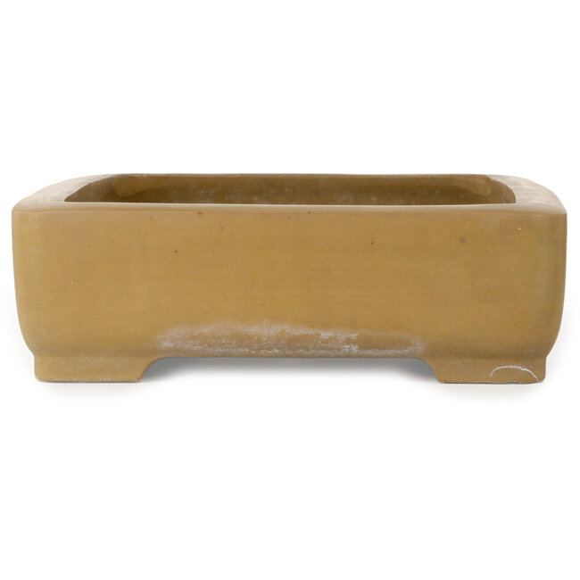 Maceta rectangular sin esmaltar para bonsái de Maruhei - 430 x 312 x 92 mm