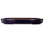 Oval dark blue bonsai pot by Seizan (Reihou, Kataoka Katsushi, master Seizan kiln) - 523 x 373 x 60 mm