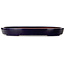 Oval dark blue bonsai pot by Seizan (Reihou, Kataoka Katsushi, master Seizan kiln) - 523 x 373 x 60 mm