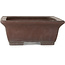 Pot à bonsaï rectangulaire non émaillé de Yamaaki Toshio (troisième génération) - 378 x 305 x 120 mm