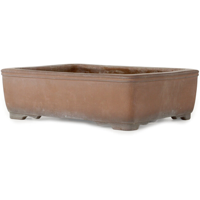 Pot à bonsaï rectangulaire non émaillé de Gyouzan - 430 x 320 x 133 mm