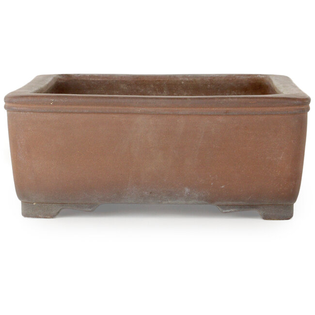Rechteckiger, unglasierter Bonsai-Topf von Gyouzan – 430 x 320 x 133 mm