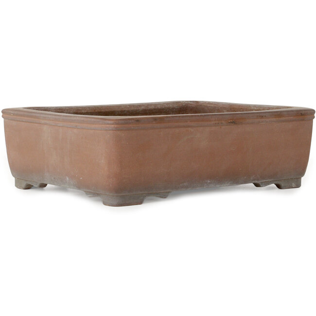 Pot à bonsaï rectangulaire non émaillé de Gyouzan - 430 x 320 x 133 mm