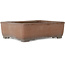 Maceta rectangular sin esmaltar para bonsái de Gyouzan - 430 x 320 x 133 mm