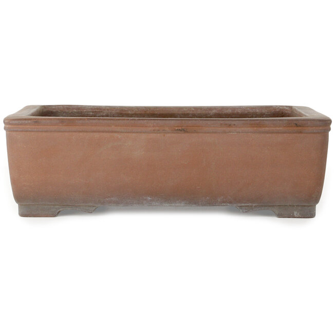 Vaso bonsai rettangolare non smaltato di Gyouzan - 430 x 320 x 133 mm