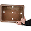 Pot à bonsaï rectangulaire non émaillé de Gyouzan - 430 x 320 x 133 mm