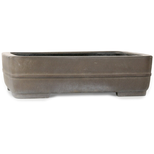 Rechteckiger, unglasierter Bonsai-Topf von Eiraku – 435 x 325 x 120 mm