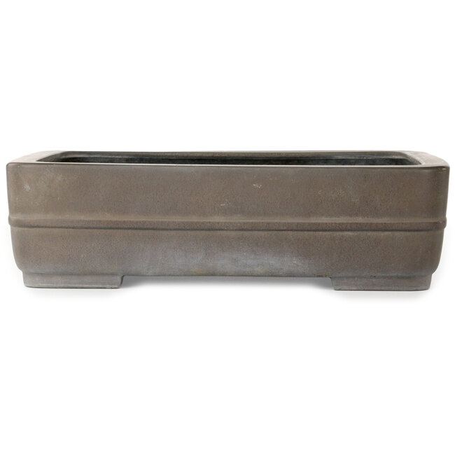 Pot à bonsaï rectangulaire non émaillé par Eiraku - 435 x 325 x 120 mm