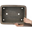 Pot à bonsaï rectangulaire non émaillé par Eiraku - 435 x 325 x 120 mm