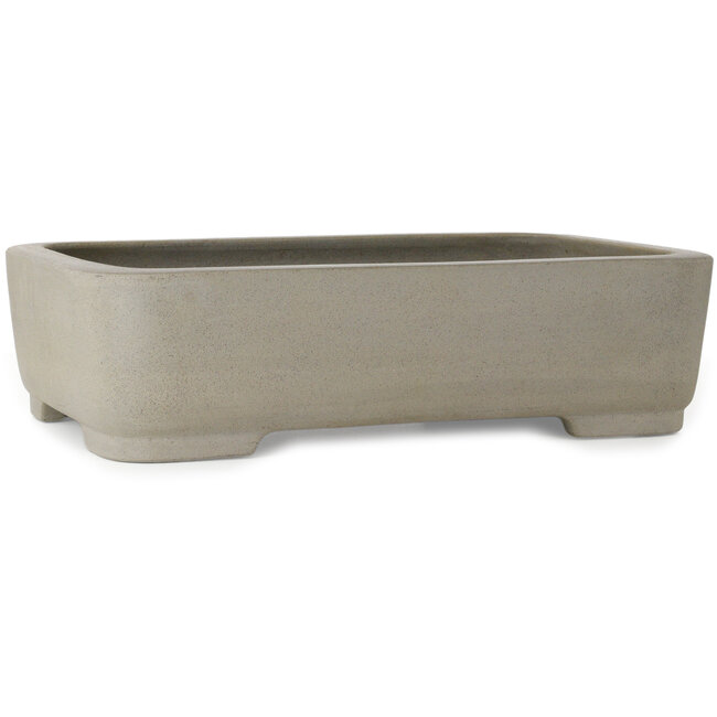 Rectangular unglazed bonsai pot by Seizan (Mr. Kataoka Makoto) - 492 x 362 x 130 mm