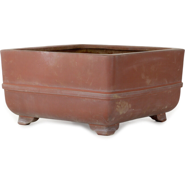 Vaso bonsai quadrato non smaltato - 375 x 375 x 200 mm