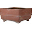 Vaso bonsai quadrato non smaltato - 375 x 375 x 200 mm