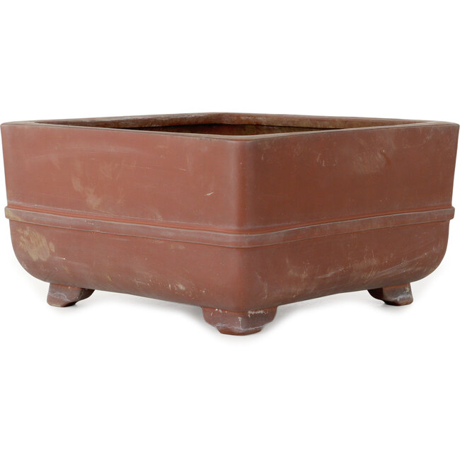 Vaso bonsai quadrato non smaltato - 375 x 375 x 200 mm